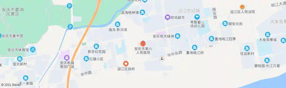 安庆第六医院_公交站地图_安庆公交_妙搜公交查询2025