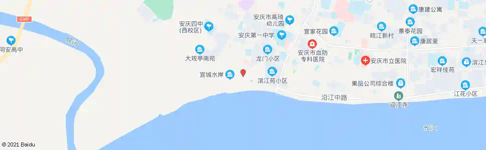 安庆大观楼_公交站地图_安庆公交_妙搜公交查询2025