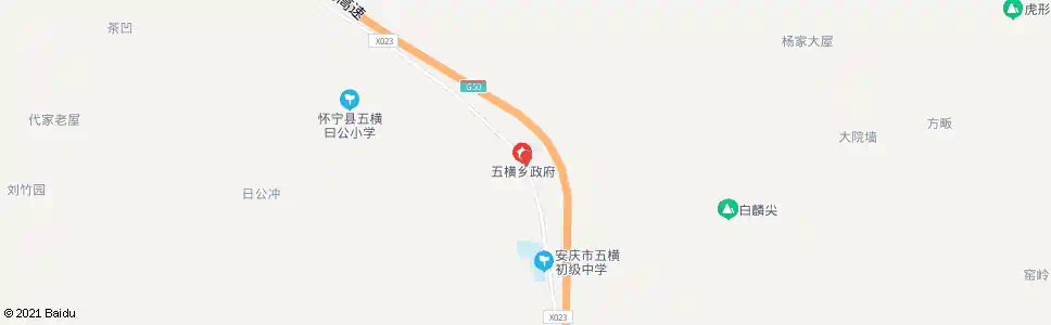 安庆五横乡政府_公交站地图_安庆公交_妙搜公交查询2025