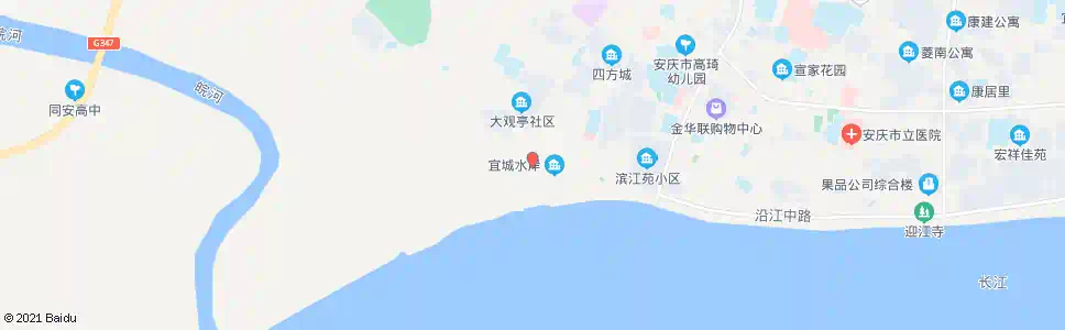 安庆宜城水岸_公交站地图_安庆公交_妙搜公交查询2025