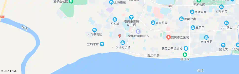 安庆司下坡_公交站地图_安庆公交_妙搜公交查询2025