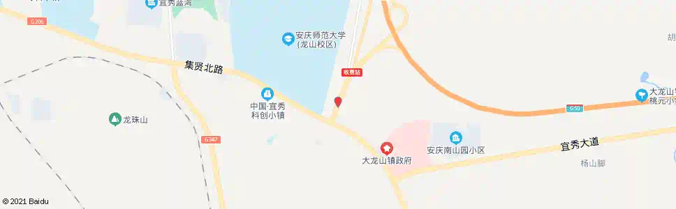 安庆大龙山高速口_公交站地图_安庆公交_妙搜公交查询2025