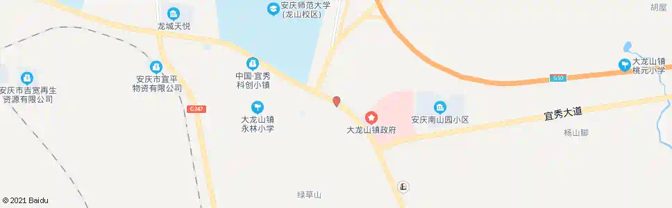 安庆大龙山镇政府_公交站地图_安庆公交_妙搜公交查询2025