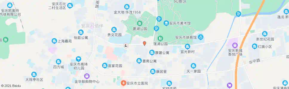 安庆菱湖公园_公交站地图_安庆公交_妙搜公交查询2025