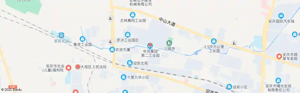 安庆华茂工业园二区_公交站地图_安庆公交_妙搜公交查询2025