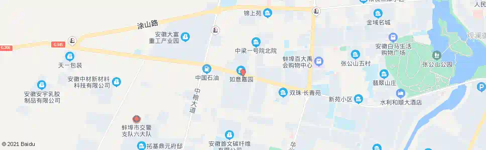 蚌埠如意嘉园_公交站地图_蚌埠公交_妙搜公交查询2025