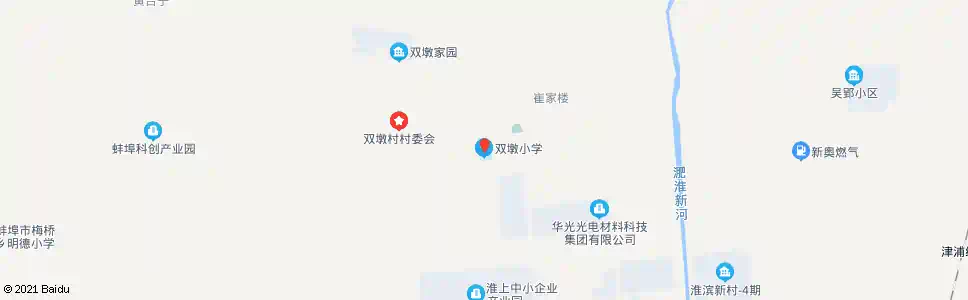 蚌埠双墩小学_公交站地图_蚌埠公交_妙搜公交查询2025