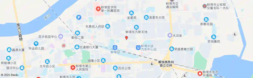 蚌埠解放一路凤阳路北_公交站地图_蚌埠公交_妙搜公交查询2025
