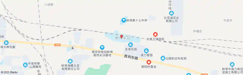 蚌埠长中路_公交站地图_蚌埠公交_妙搜公交查询2025