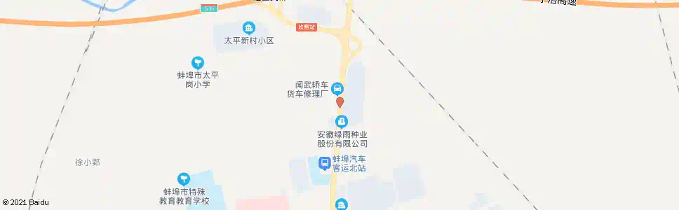蚌埠太平岗_公交站地图_蚌埠公交_妙搜公交查询2025