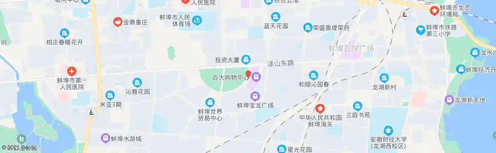 蚌埠百大宝龙店_公交站地图_蚌埠公交_妙搜公交查询2025