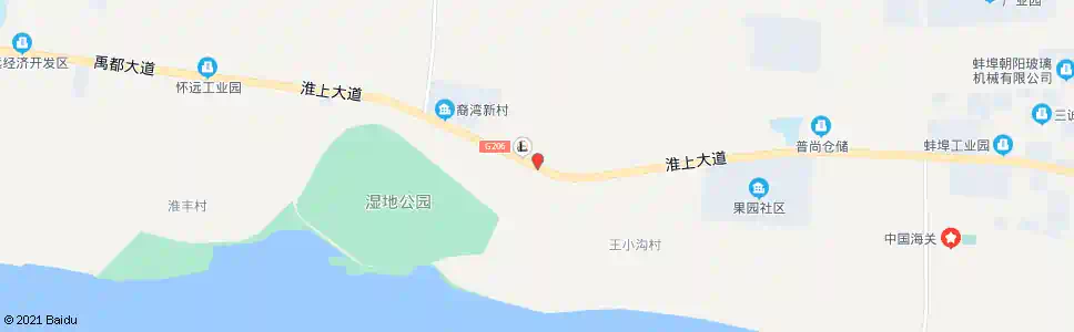 蚌埠王小沟_公交站地图_蚌埠公交_妙搜公交查询2025