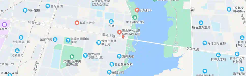 蚌埠龙湖大桥西_公交站地图_蚌埠公交_妙搜公交查询2025