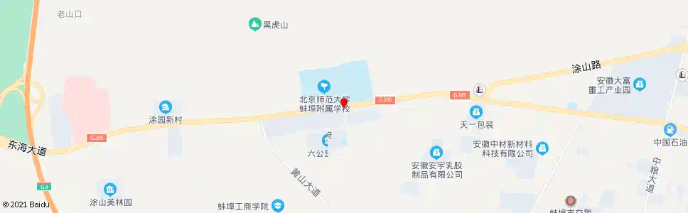 蚌埠北师大附校_公交站地图_蚌埠公交_妙搜公交查询2025