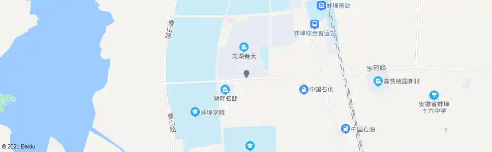蚌埠龙湖春天(蚌医南门)_公交站地图_蚌埠公交_妙搜公交查询2025