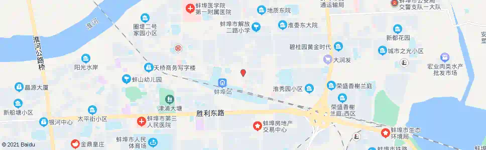 蚌埠解放一路凤阳路南_公交站地图_蚌埠公交_妙搜公交查询2025