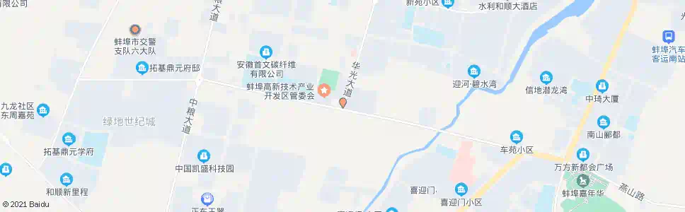 蚌埠华光大道_公交站地图_蚌埠公交_妙搜公交查询2025