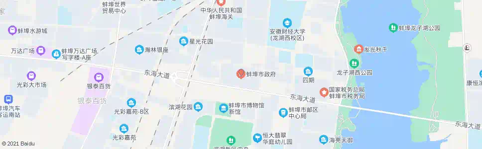 蚌埠市政府(南)_公交站地图_蚌埠公交_妙搜公交查询2025