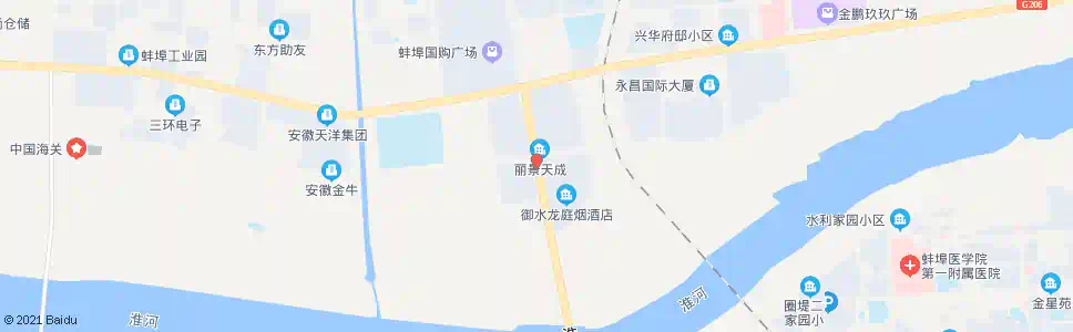蚌埠朝阳桥北_公交站地图_蚌埠公交_妙搜公交查询2025