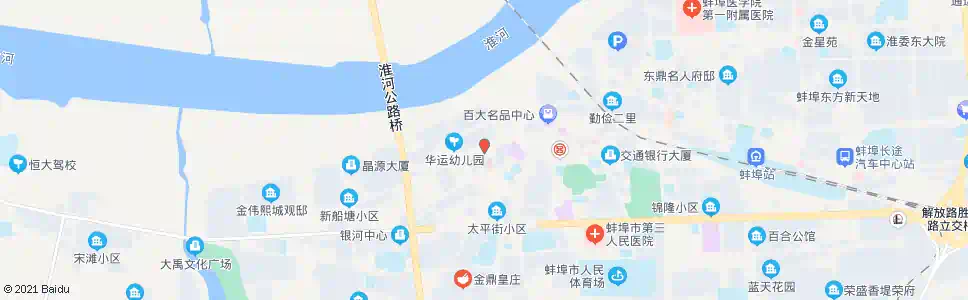 蚌埠淮河路升平街_公交站地图_蚌埠公交_妙搜公交查询2025