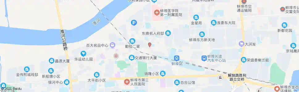 蚌埠第二人民医院_公交站地图_蚌埠公交_妙搜公交查询2025