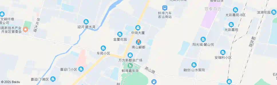 蚌埠南山郦都_公交站地图_蚌埠公交_妙搜公交查询2025