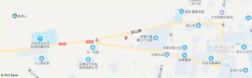 蚌埠大白地_公交站地图_蚌埠公交_妙搜公交查询2025