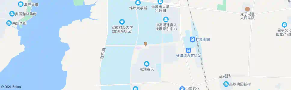 蚌埠龙湖春天(学府路)_公交站地图_蚌埠公交_妙搜公交查询2025