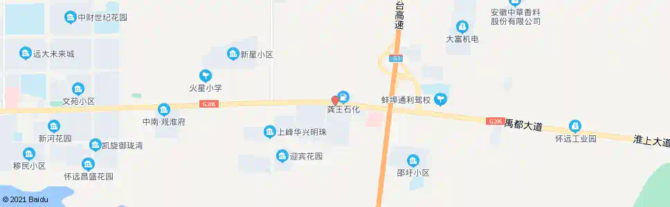 蚌埠高速公路口_公交站地图_蚌埠公交_妙搜公交查询2025