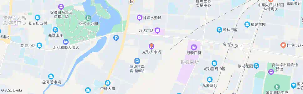 蚌埠光彩市场_公交站地图_蚌埠公交_妙搜公交查询2025