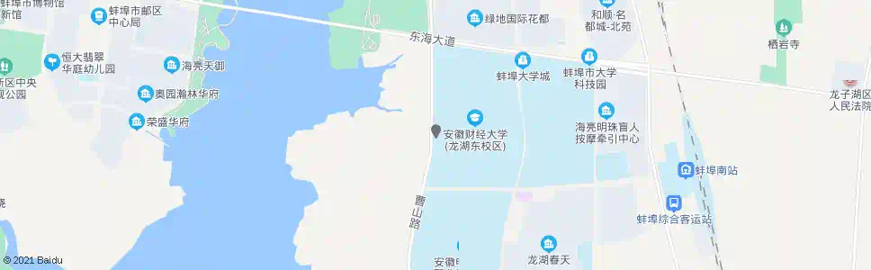 蚌埠财大西门_公交站地图_蚌埠公交_妙搜公交查询2025