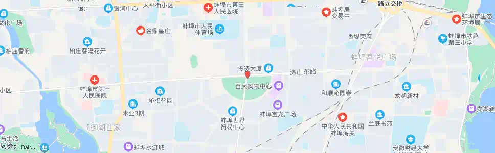 蚌埠延安路体育路北_公交站地图_蚌埠公交_妙搜公交查询2025
