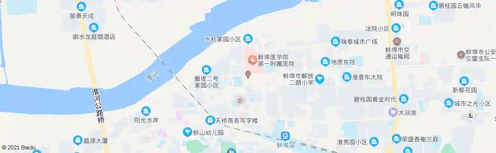 蚌埠蚌医一附院_公交站地图_蚌埠公交_妙搜公交查询2025