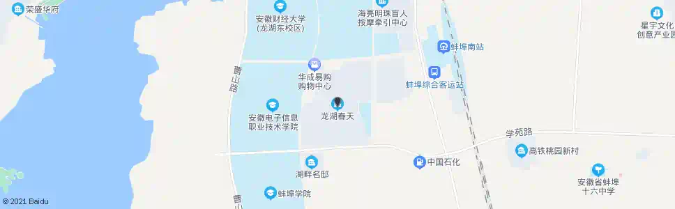 蚌埠龙湖春天_公交站地图_蚌埠公交_妙搜公交查询2025