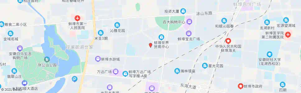 蚌埠蓝天城_公交站地图_蚌埠公交_妙搜公交查询2025