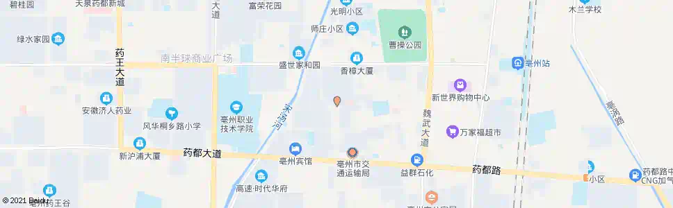 亳州市政府南门_公交站地图_亳州公交_妙搜公交查询2025