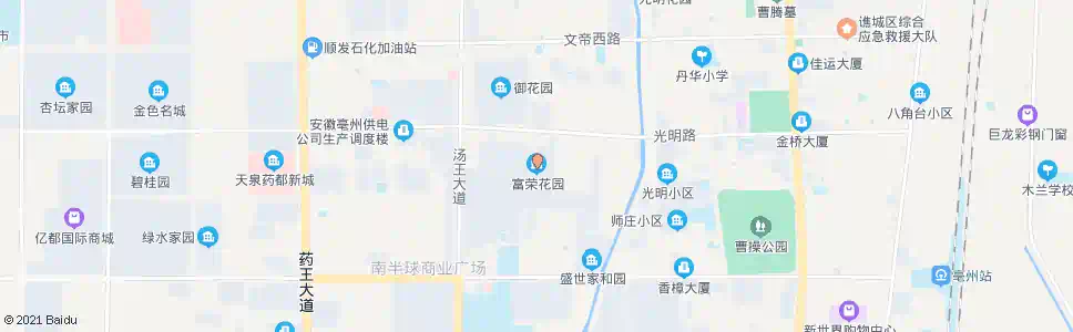 亳州富荣花园小区_公交站地图_亳州公交_妙搜公交查询2025