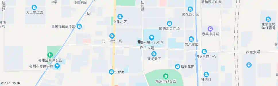 亳州百大园丁_公交站地图_亳州公交_妙搜公交查询2025