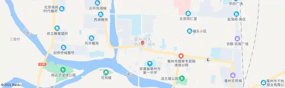 亳州百大购物中心_公交站地图_亳州公交_妙搜公交查询2025