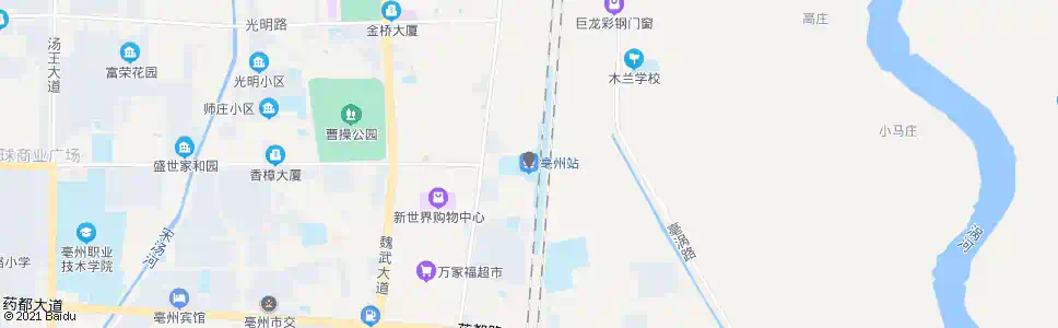 亳州火车站_公交站地图_亳州公交_妙搜公交查询2025