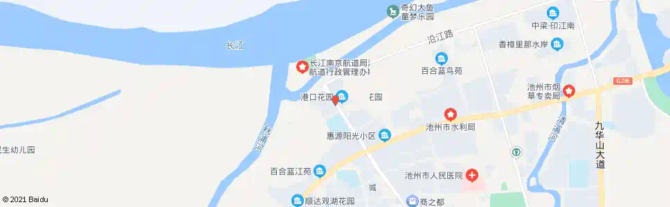 池州春江花园_公交站地图_池州公交_妙搜公交查询2025