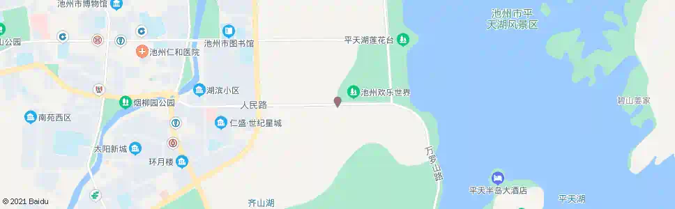 池州人民路_公交站地图_池州公交_妙搜公交查询2025