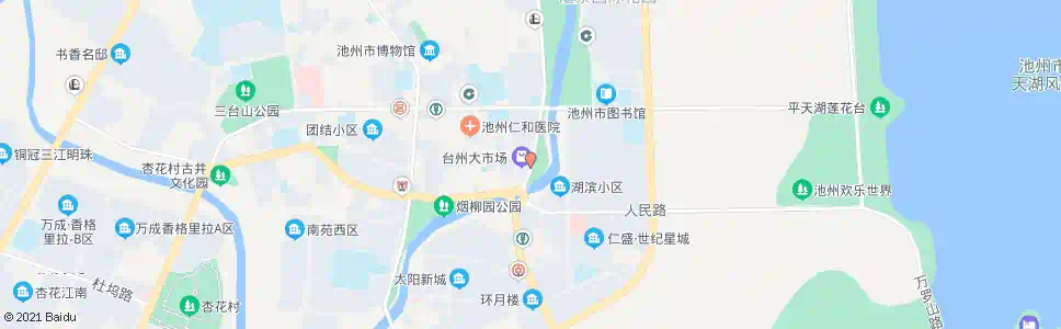 池州台州大市场_公交站地图_池州公交_妙搜公交查询2025