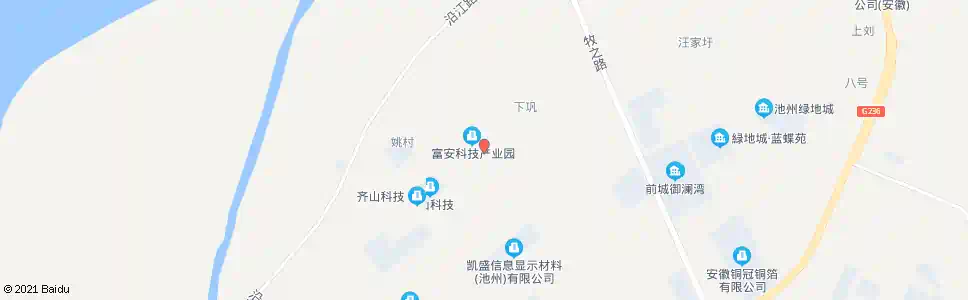 池州富安产业园_公交站地图_池州公交_妙搜公交查询2025