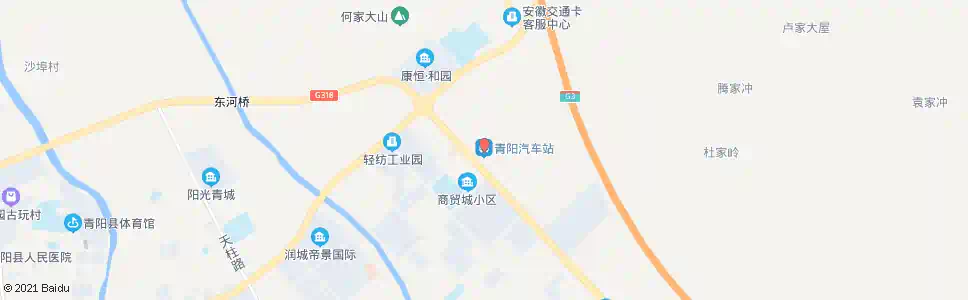 池州青阳路口_公交站地图_池州公交_妙搜公交查询2025