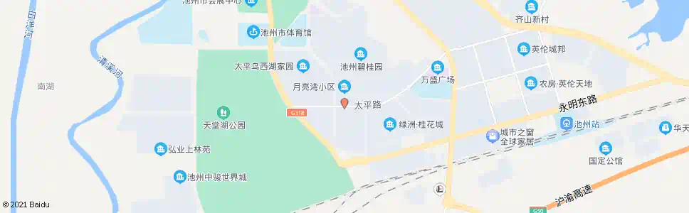 池州海棠湾月亮湾_公交站地图_池州公交_妙搜公交查询2025