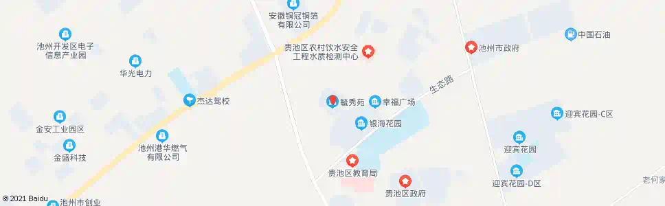池州毓秀苑_公交站地图_池州公交_妙搜公交查询2025