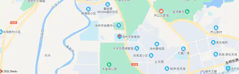 池州体育馆_公交站地图_池州公交_妙搜公交查询2025