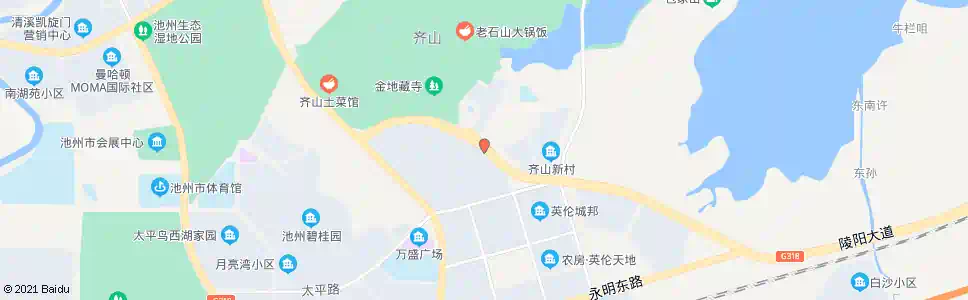 池州齐山小区_公交站地图_池州公交_妙搜公交查询2025