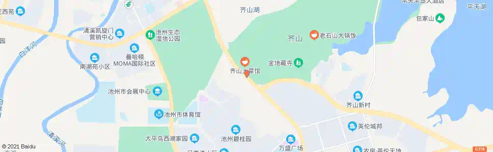 池州齐山公园_公交站地图_池州公交_妙搜公交查询2025